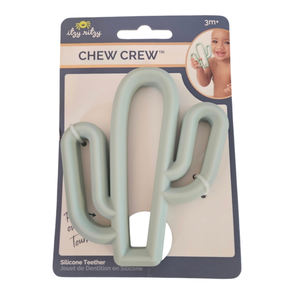 Itzy Ritzy Silicone Baby Teether Toy BPA Free Shower Gift Cactus NEW